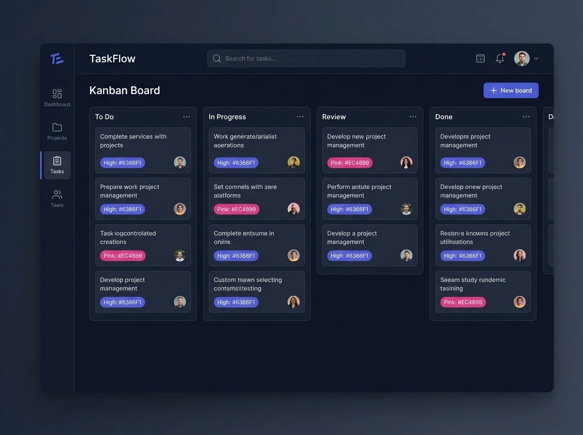 Сервис управления проектами TaskFlow